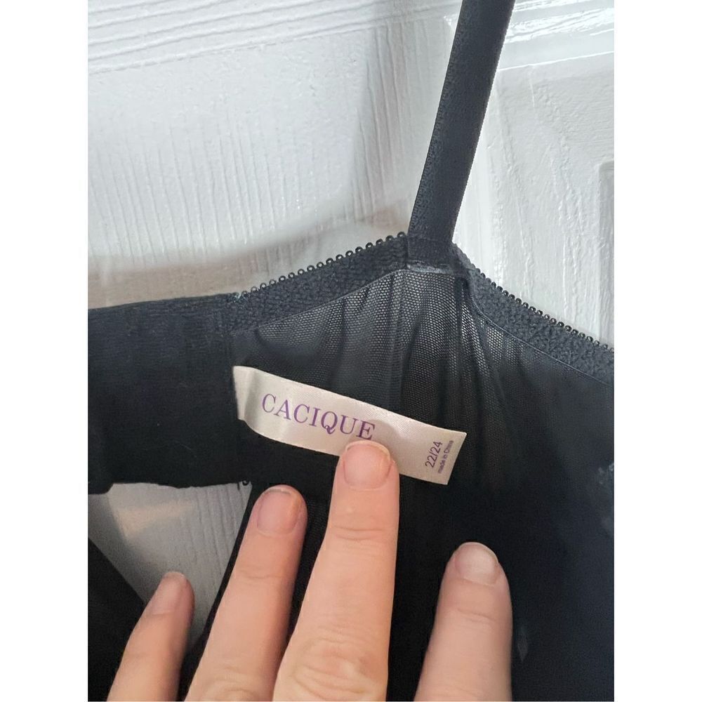 Cacique Womens Black Lingerie Size 22/24 - Picture 2 of 4